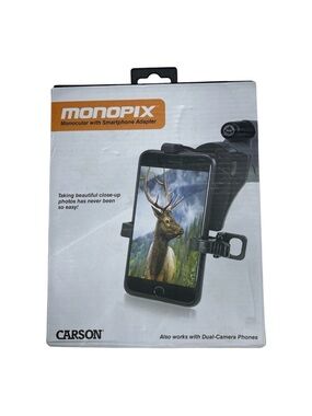 Carson MonoPix 8x42mm Monocular Smartphone Digiscoping Bundle MP-842IS